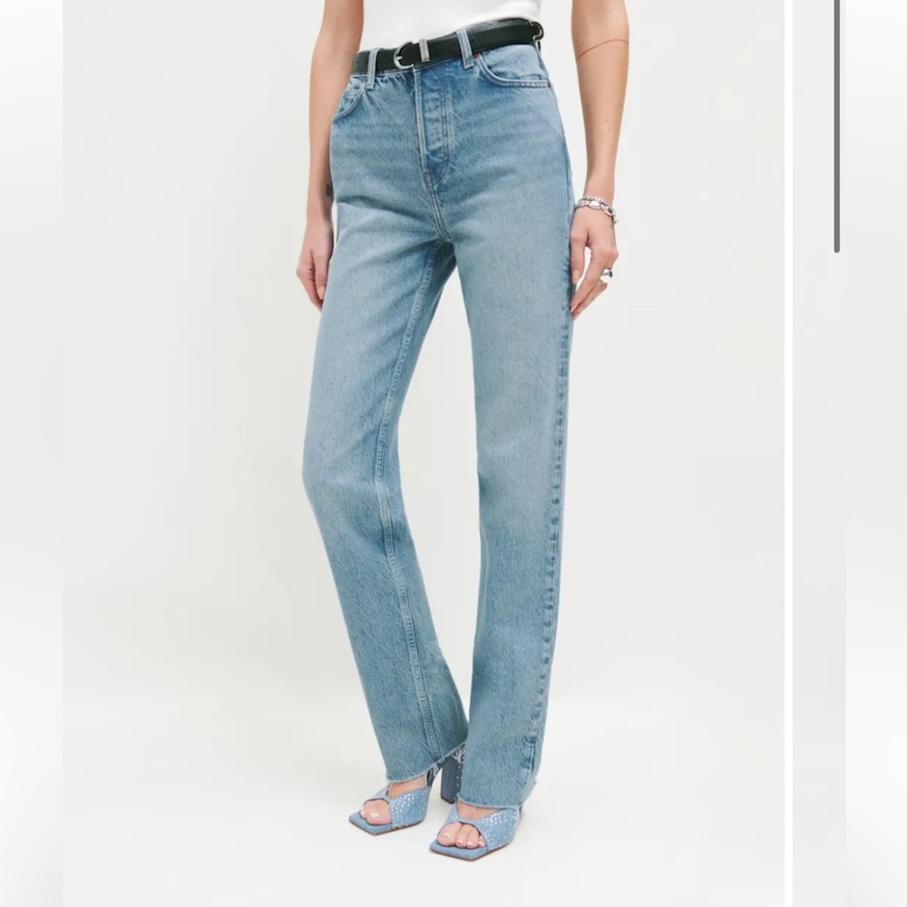 Reformation Cynthia High Rise Straight Leg Jeans